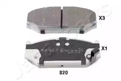 Тормозные колодки JAPANPARTS PA-820AF