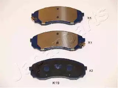 Тормозные колодки JAPANPARTS PA-K19AF