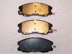 Колодка тормозная дисковая комплект передний JAPANPARTS PA-W10AF