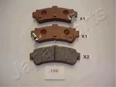 Тормозные колодки JAPANPARTS PP-196AF