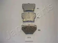 Тормозные колодки JAPANPARTS PP-203AF