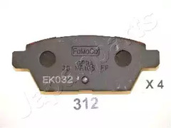 Тормозные колодки JAPANPARTS PP-312AF