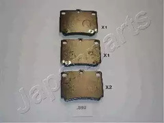 Колодки тормозные дисковые JAPANPARTS PP-592AF
