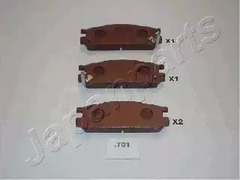Тормозные колодки JAPANPARTS PP-701AF