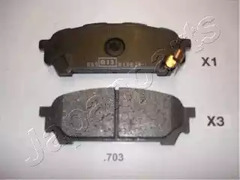 Тормозные колодки JAPANPARTS PP-703AF