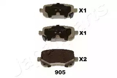 Тормозные колодки JAPANPARTS PP-905AF