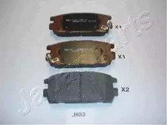 Тормозные колодки JAPANPARTS PP-H03AF