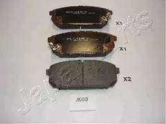 Тормозные колодки JAPANPARTS PP-K03AF