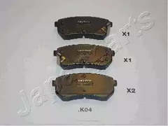 Тормозные колодки JAPANPARTS PP-K04AF