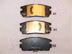 Тормозные колодки JAPANPARTS PP-W04AF