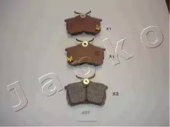 Комплект тормозных колодок дискового тормоз JAPKO 51407