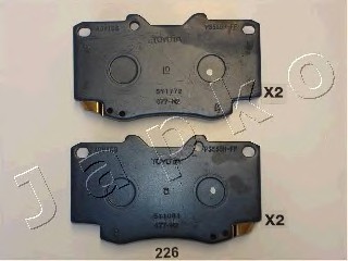 Комплект тормозных колодок дискового тормоз JAPKO 50226