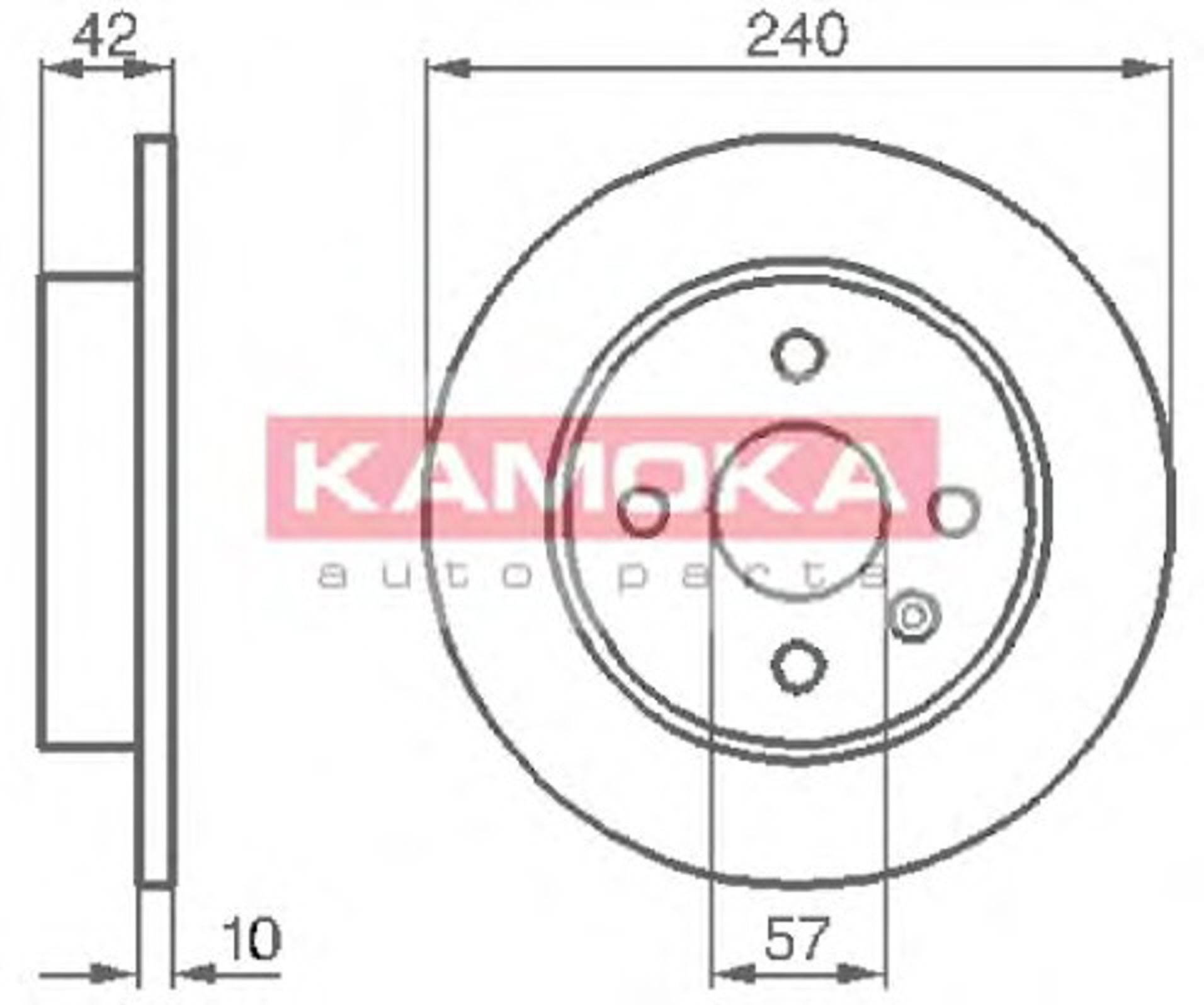 Диск тормозной KAMOKA 1032086