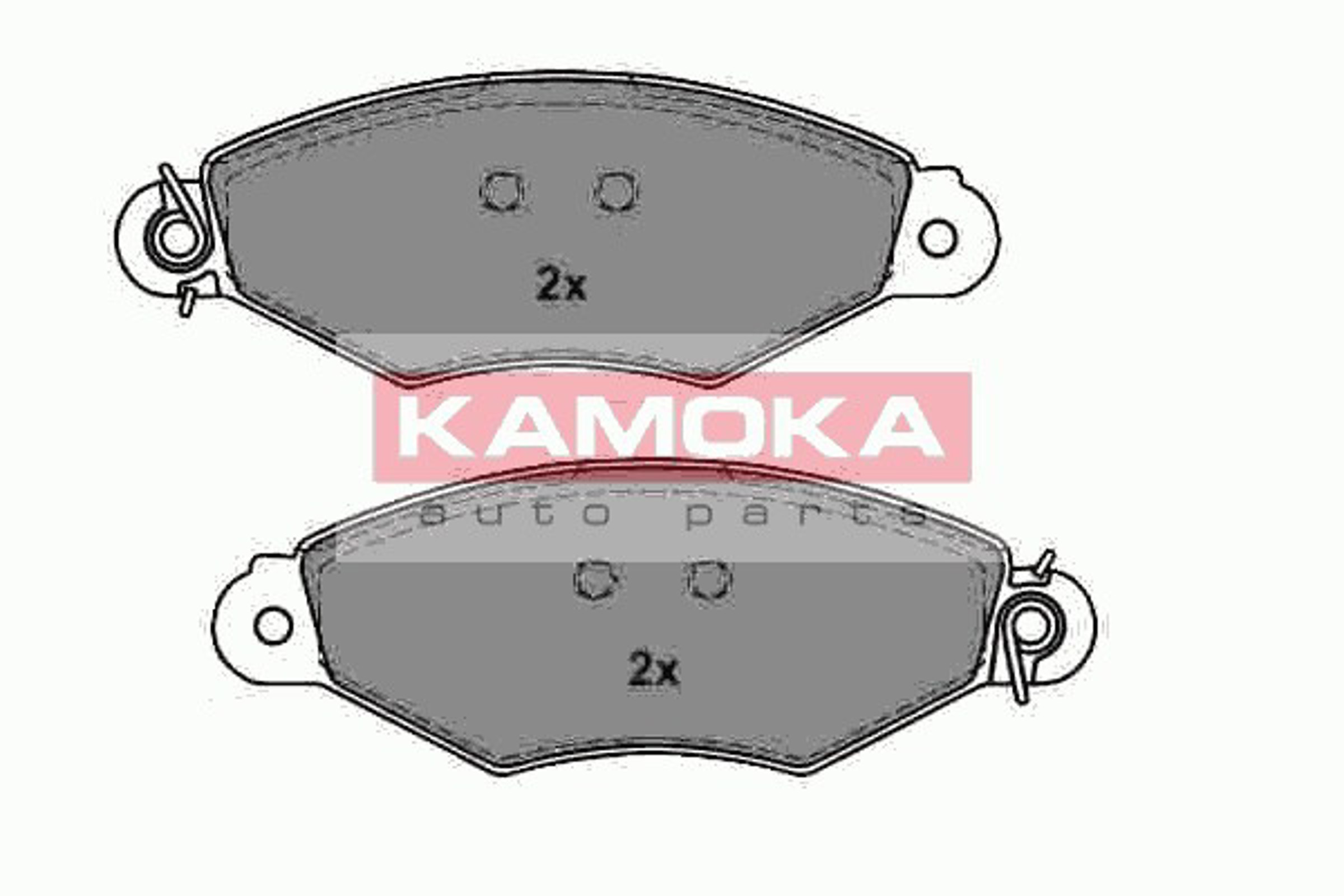 Комплект тормозных колодок дисковый тормоз KAMOKA JQ1013206
