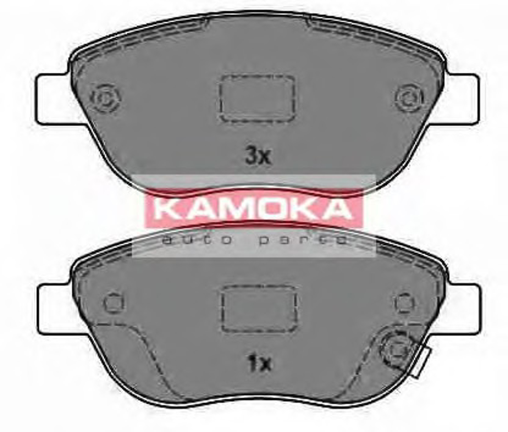 Комплект тормозных колодок дисковый тормоз KAMOKA JQ1013838