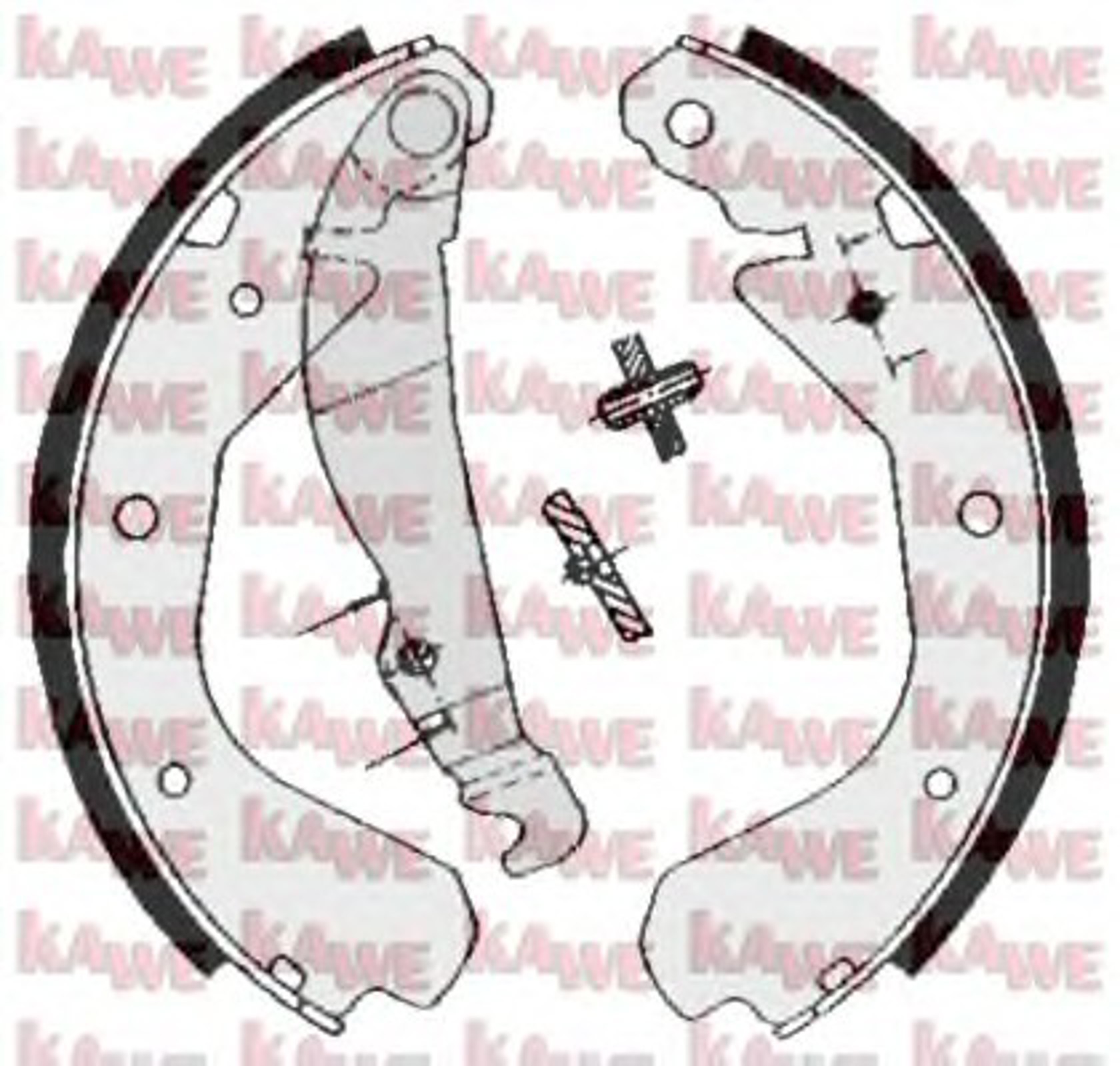 Колодки тормозные барабанные KAWE 04640