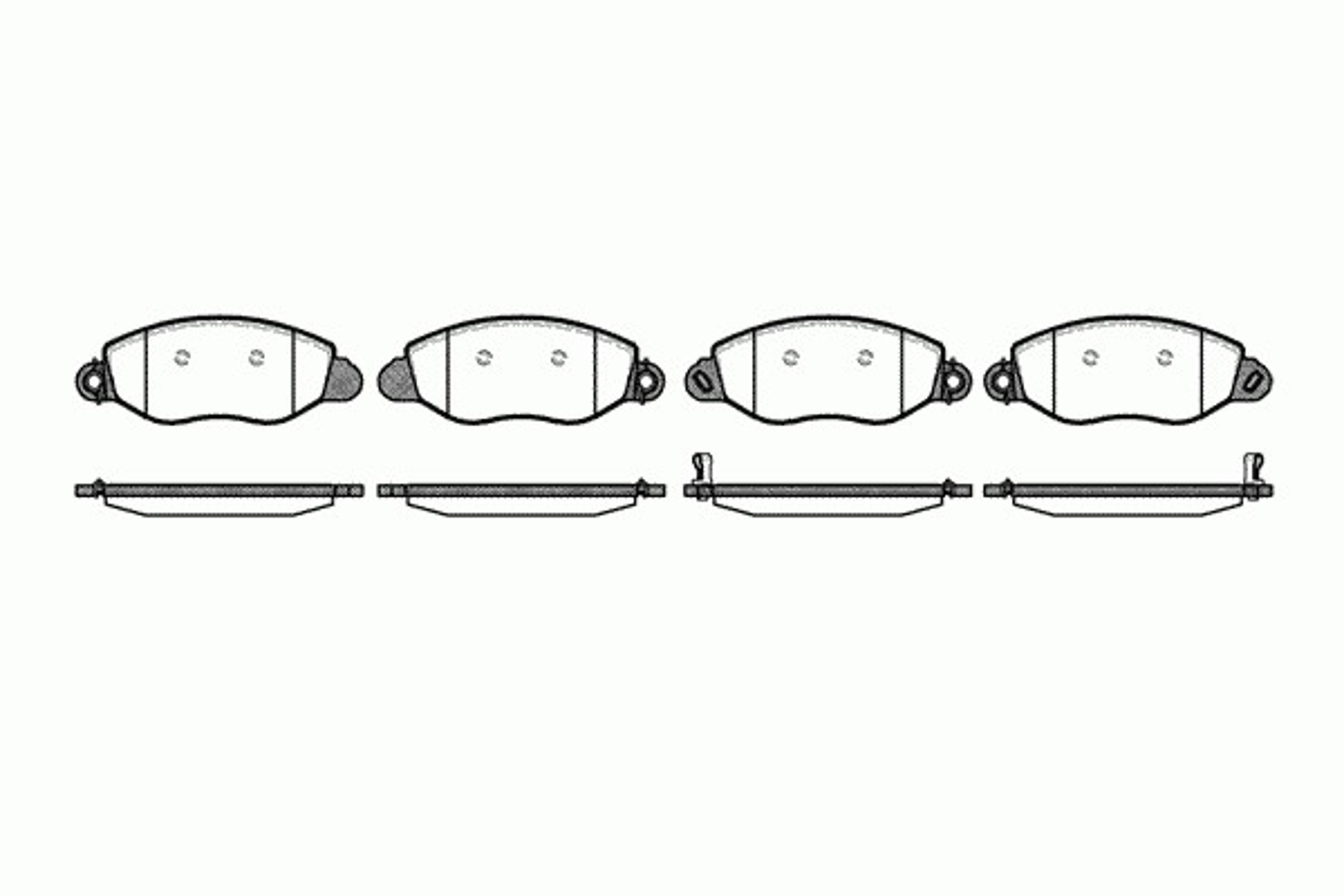 Колодки тормозные дисковые KAWE 0772 12
