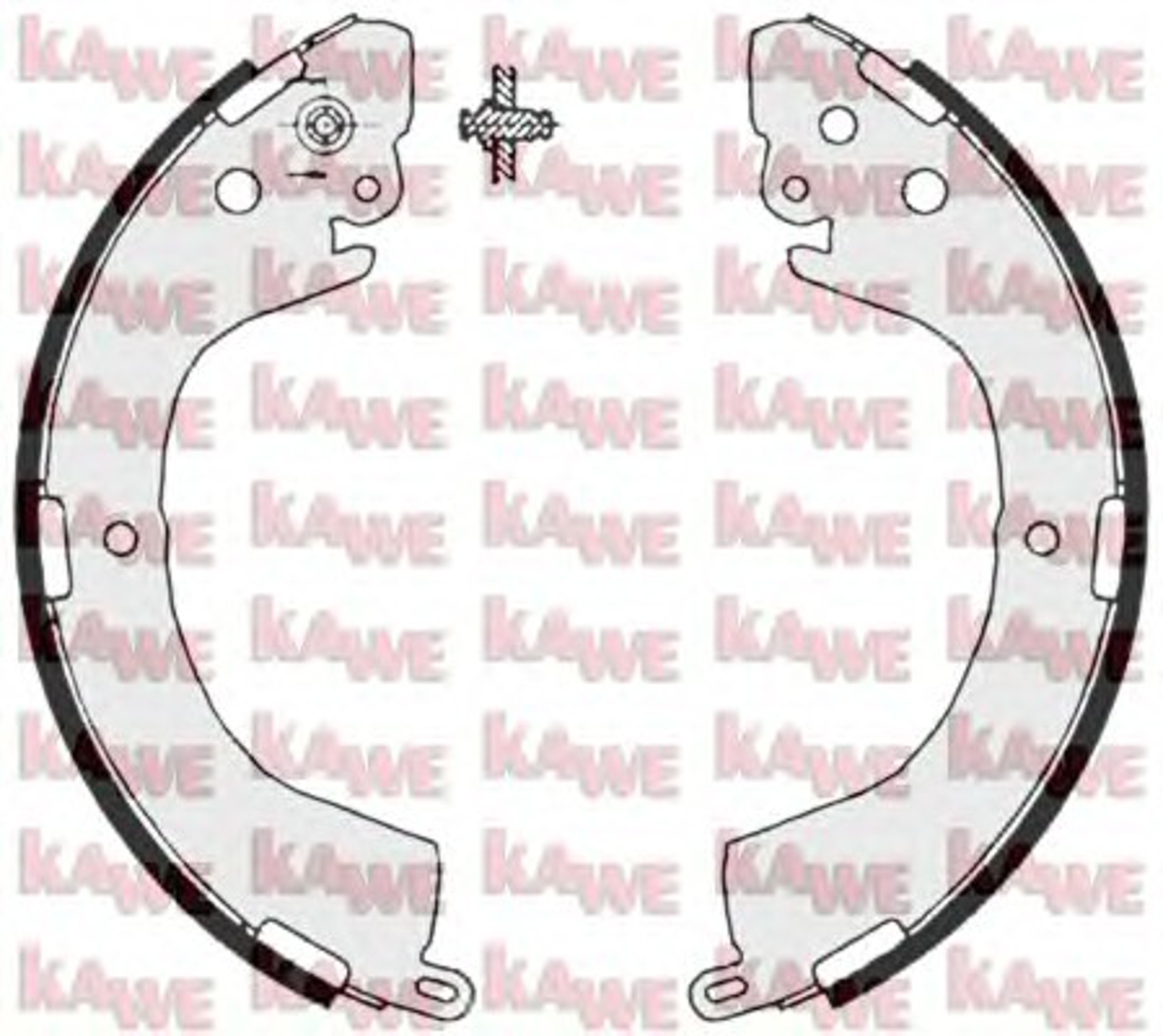 Колодки тормозные KAWE 07890