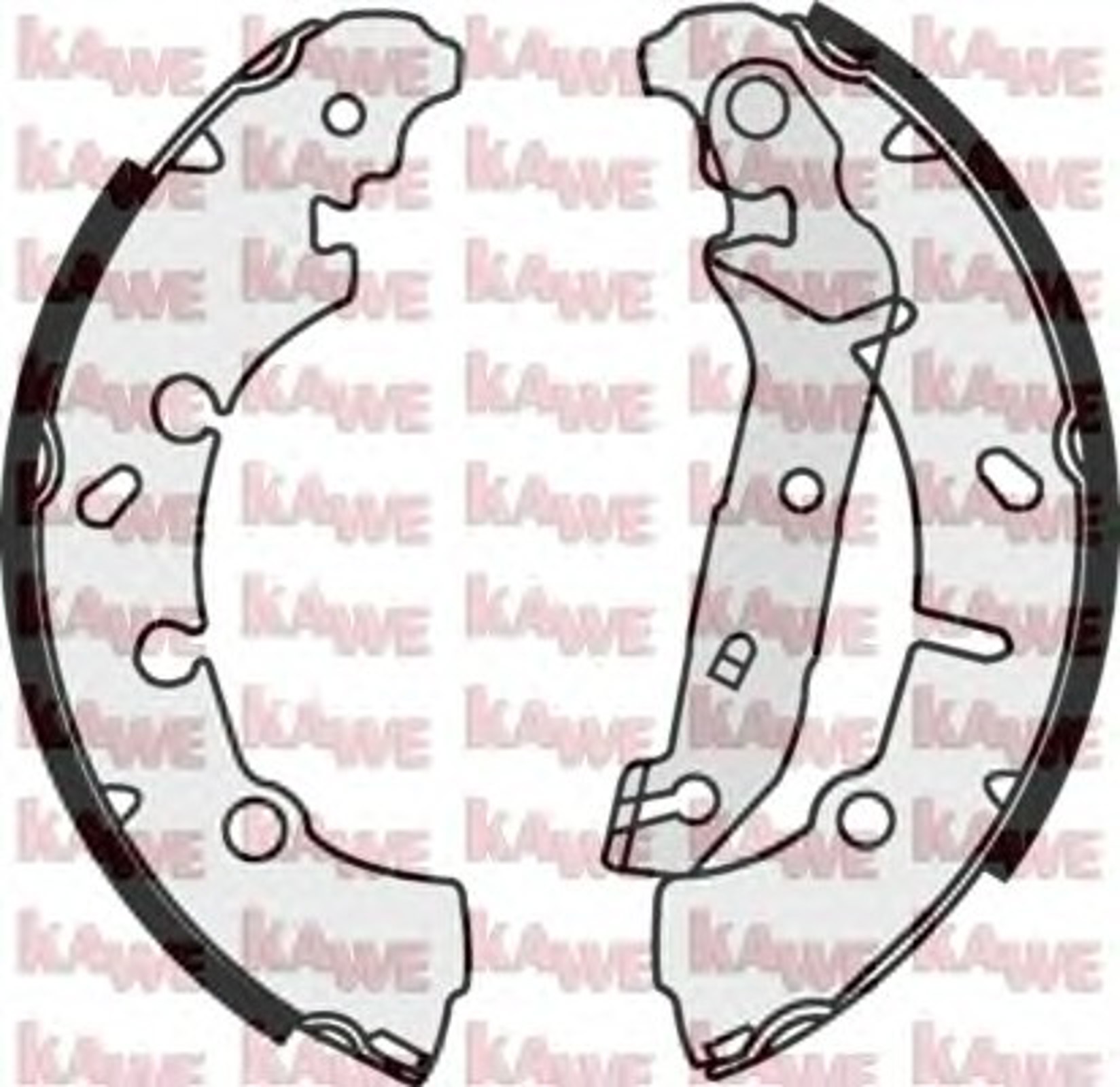 Колодки тормозные KAWE 08200