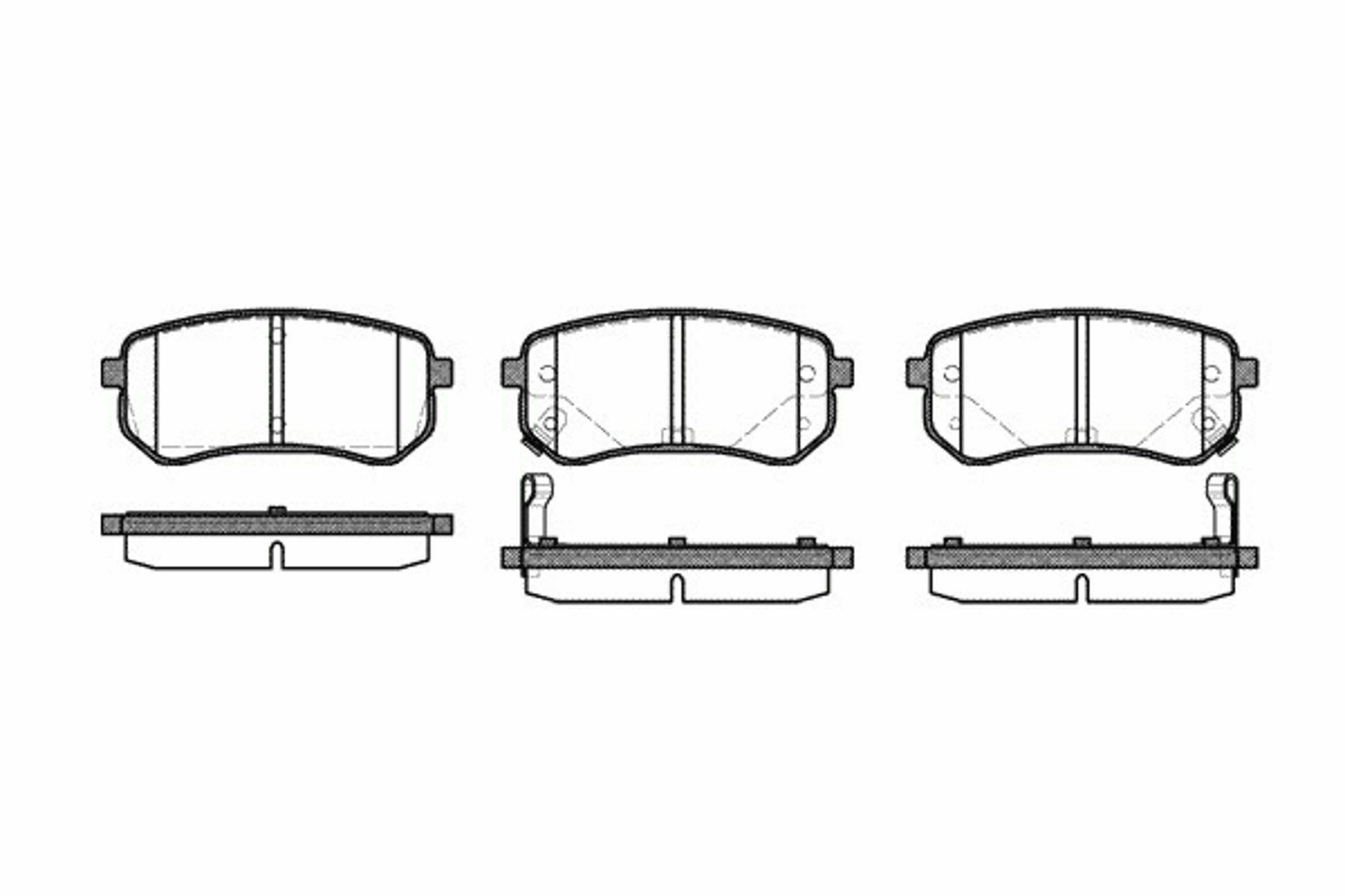 Колодки тормозные дисковые KAWE 1135 02