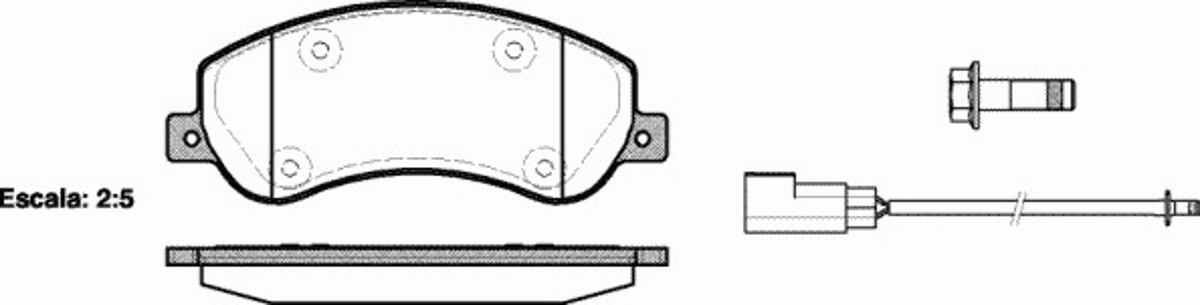 Колодки тормозные дисковые KAWE 1250 02