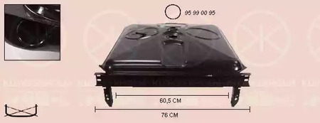 Бак топливный KLOKKERHOLM 9561008