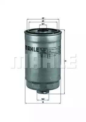 Топливный фильтр MAHLE/KNECHT KC101/1