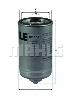 Топливный фильтр MAHLE/KNECHT KC102