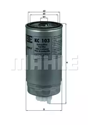 Топливный фильтр MAHLE/KNECHT KC103