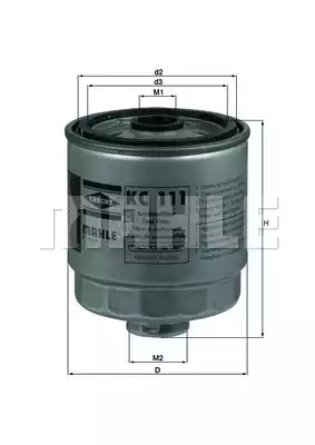 Топливный фильтр MAHLE/KNECHT KC111