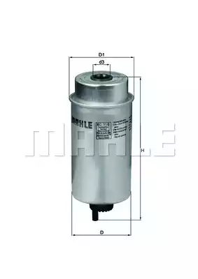 Топливный фильтр MAHLE/KNECHT KC116