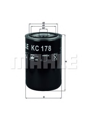 Фильтр топливный MAHLE/KNECHT KC178