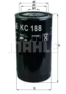 Топливный фильтр MAHLE/KNECHT KC188