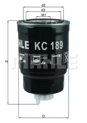 Топливный фильтр MAHLE/KNECHT KC189