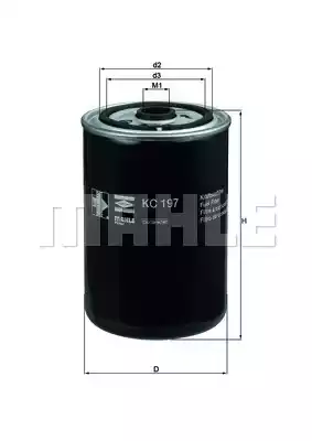 Топливный фильтр MAHLE/KNECHT KC197