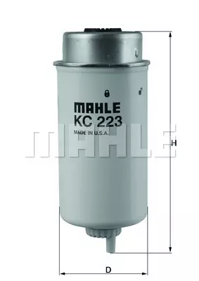 Топливный фильтр MAHLE/KNECHT KC223