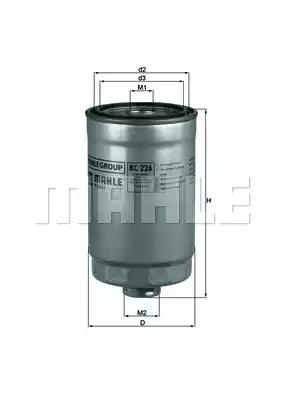Топливный фильтр MAHLE/KNECHT KC226