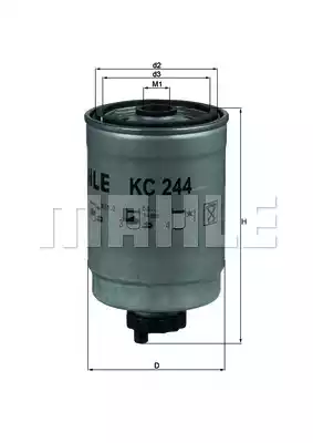 Топливный фильтр MAHLE/KNECHT KC244