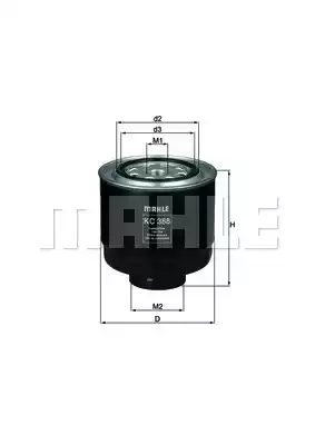 Топливный фильтр MAHLE/KNECHT KC388D