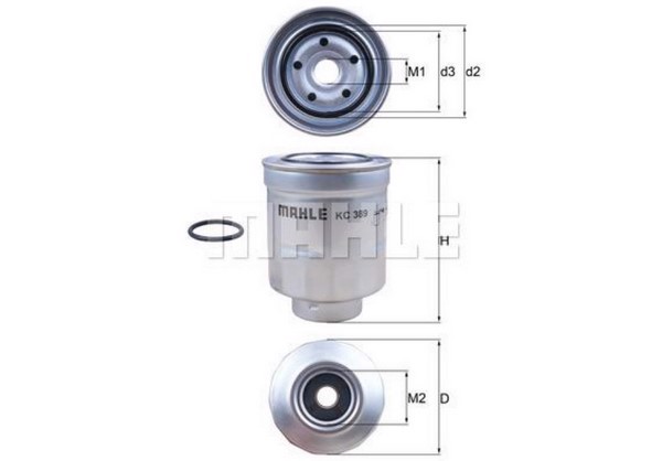 Топливный фильтр MAHLE/KNECHT KC389D