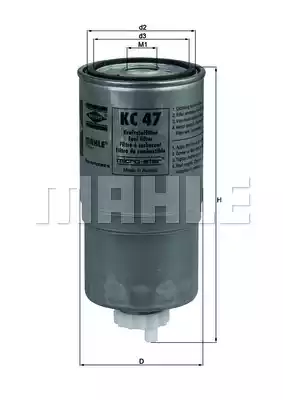 Топливный фильтр MAHLE/KNECHT KC47
