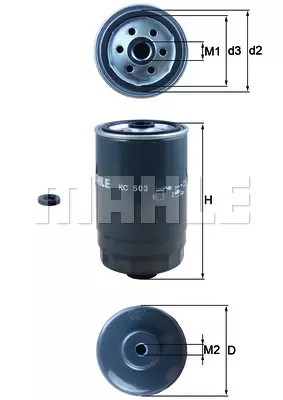 Фильтр топливный kc 503d z0044 MAHLE/KNECHT KC503D