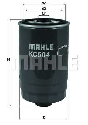 Фильтр топливный MAHLE/KNECHT KC504
