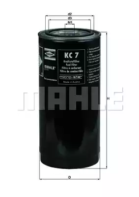 Топливный фильтр MAHLE/KNECHT KC7