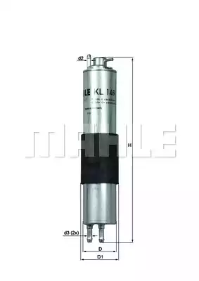 Топливный фильтр MAHLE/KNECHT KL149