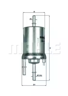 Топливный фильтр MAHLE/KNECHT KL156/1