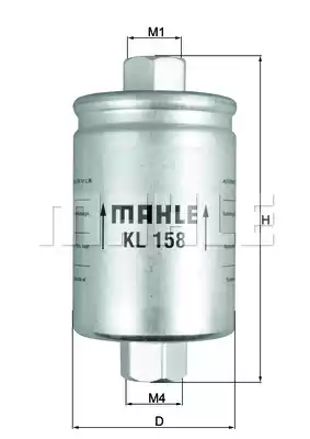 Топливный фильтр MAHLE/KNECHT KL158