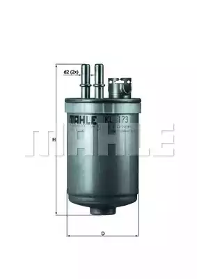 Топливный фильтр MAHLE/KNECHT KL173