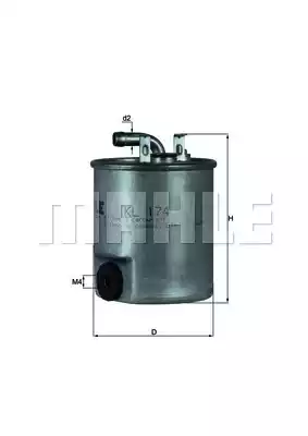 Топливный фильтр MAHLE/KNECHT KL174