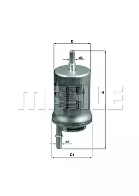 Топливный фильтр MAHLE/KNECHT KL176/6D
